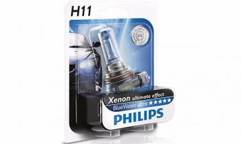Лампа Philips H11 12V 55W PGJ19-2 4000K Blue Vision Ultra